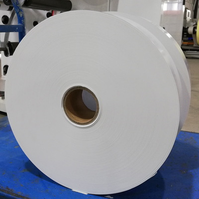 Etiqueta de baixa temperatura de papel sintética térmica superior com o forro branco do papel glassine 80G