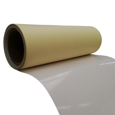 80G moldou papel revestido com etiqueta normal da colagem quente amarela do derretimento do forro do silicone 80G